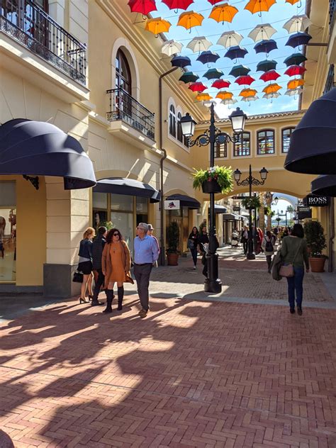 The shops in the village center 